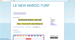 Desktop Screenshot of maroc-turf1.blogspot.com