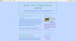 Desktop Screenshot of notsoeverydaymom.blogspot.com