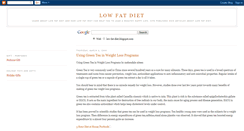 Desktop Screenshot of low-fat-diet.blogspot.com