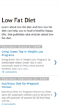 Mobile Screenshot of low-fat-diet.blogspot.com