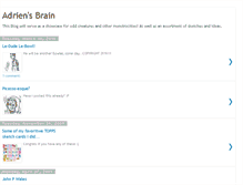 Tablet Screenshot of adriensbrain.blogspot.com