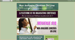 Desktop Screenshot of annuaire-monannuairechretienonline.blogspot.com