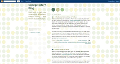 Desktop Screenshot of collegeinternblog.blogspot.com