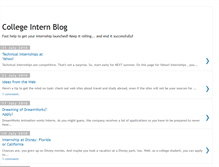 Tablet Screenshot of collegeinternblog.blogspot.com