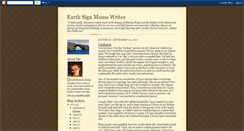 Desktop Screenshot of earthsignmamawrites.blogspot.com