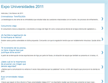 Tablet Screenshot of expouniversidades2011.blogspot.com