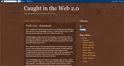 Desktop Screenshot of caughtintheweb-cjm.blogspot.com