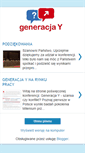 Mobile Screenshot of generacja-y.blogspot.com