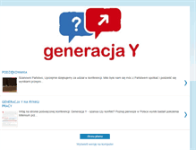 Tablet Screenshot of generacja-y.blogspot.com