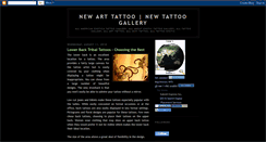 Desktop Screenshot of newarttattoonewtattoogallery.blogspot.com