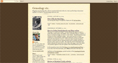 Desktop Screenshot of genealogyetc.blogspot.com