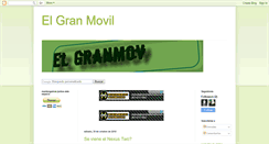 Desktop Screenshot of elgranmovil.blogspot.com