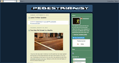 Desktop Screenshot of pedestrianist.blogspot.com