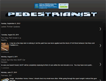 Tablet Screenshot of pedestrianist.blogspot.com