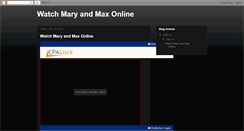 Desktop Screenshot of mary-and-max-full-movie.blogspot.com