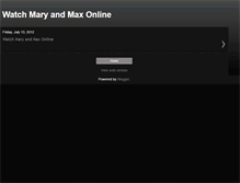 Tablet Screenshot of mary-and-max-full-movie.blogspot.com