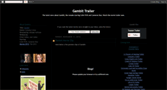 Desktop Screenshot of gambit-trailer-2012.blogspot.com