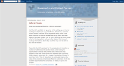 Desktop Screenshot of bookmarksandfoldedcorners.blogspot.com