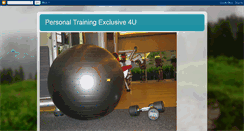 Desktop Screenshot of personaltrainingexclusive4u.blogspot.com