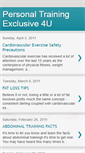 Mobile Screenshot of personaltrainingexclusive4u.blogspot.com