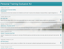 Tablet Screenshot of personaltrainingexclusive4u.blogspot.com