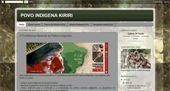 Desktop Screenshot of culturaindigenakiriri.blogspot.com