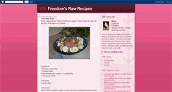 Desktop Screenshot of freedomsrawrecipes.blogspot.com