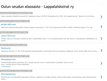 Tablet Screenshot of oulunlappalaiskoirat.blogspot.com
