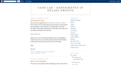 Desktop Screenshot of cashlab.blogspot.com