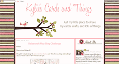 Desktop Screenshot of kyliescardsandthings.blogspot.com