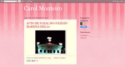 Desktop Screenshot of carolmonteiro.blogspot.com