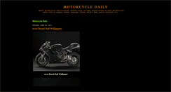 Desktop Screenshot of motorcycledaily.blogspot.com