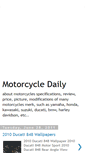 Mobile Screenshot of motorcycledaily.blogspot.com