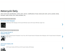 Tablet Screenshot of motorcycledaily.blogspot.com