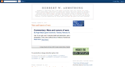 Desktop Screenshot of herbert-w-armstrong.blogspot.com