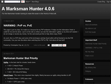 Tablet Screenshot of amarksmanhunter.blogspot.com