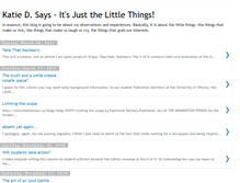 Tablet Screenshot of katiedsays.blogspot.com