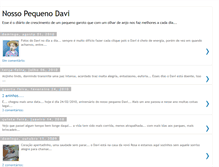 Tablet Screenshot of nossopequenodavi.blogspot.com