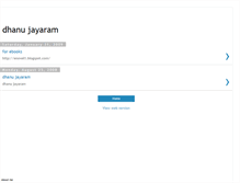 Tablet Screenshot of dhanushjayaram.blogspot.com