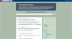 Desktop Screenshot of freelegaladvice-now.blogspot.com