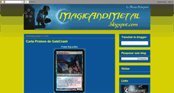 Desktop Screenshot of magicandmetal.blogspot.com