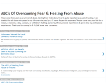 Tablet Screenshot of abcs-of-overcoming-fear.blogspot.com