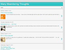 Tablet Screenshot of manymeanderingthoughts.blogspot.com