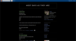 Desktop Screenshot of mostdays.blogspot.com