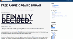 Desktop Screenshot of freerangeorganichumanlives.blogspot.com