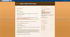 Desktop Screenshot of lettershomefromcamp.blogspot.com