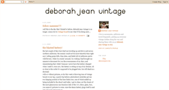 Desktop Screenshot of deborahjeanvintage.blogspot.com