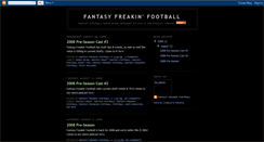 Desktop Screenshot of fantasyfreakingfootball.blogspot.com