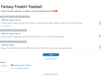 Tablet Screenshot of fantasyfreakingfootball.blogspot.com