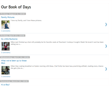 Tablet Screenshot of ourbookofdays.blogspot.com